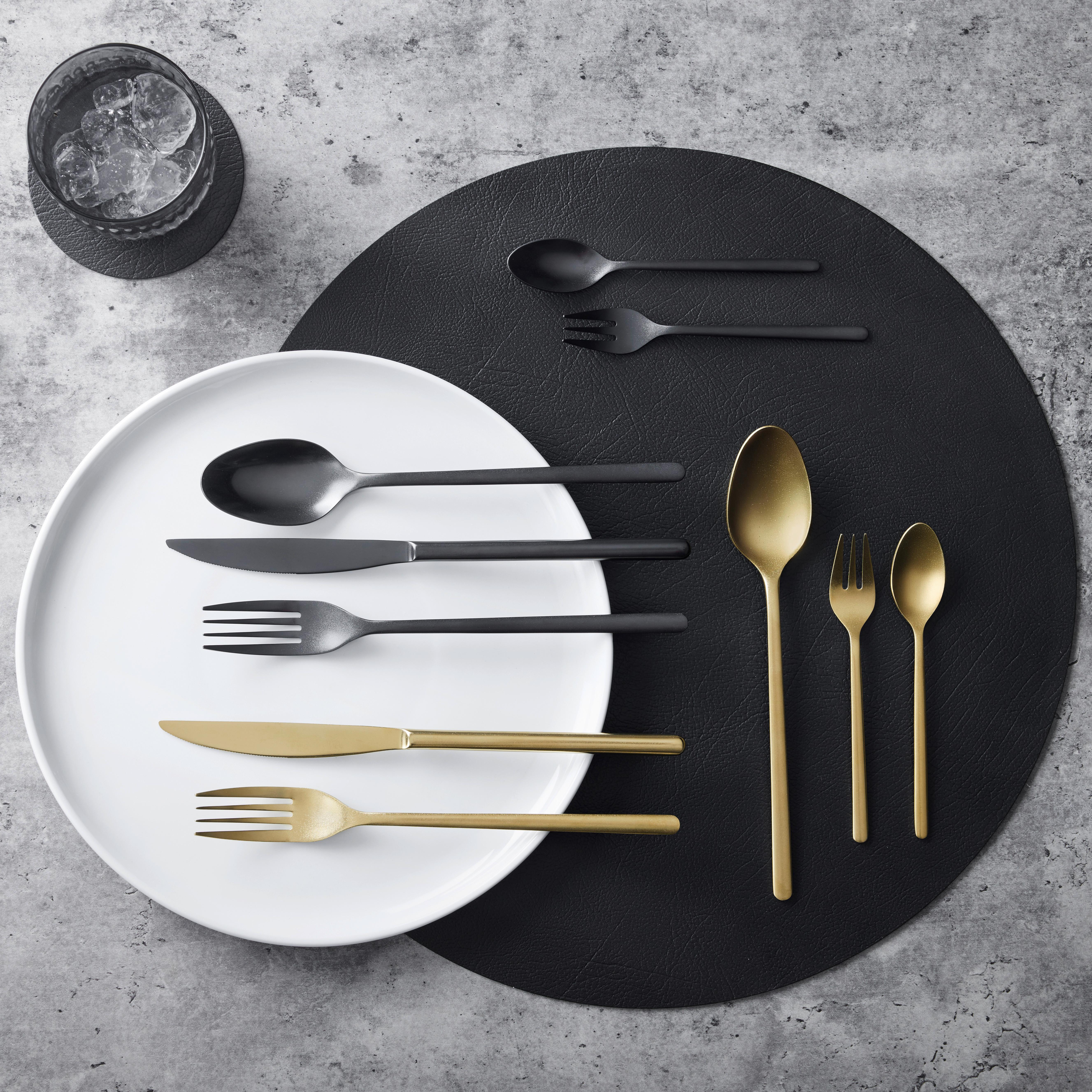 BESTICKSET BEVERLY - guldfärgad, Modern, metall - Mömax