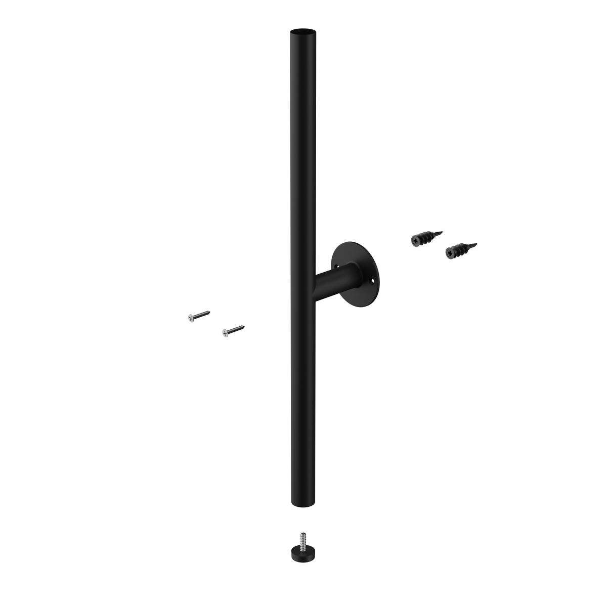 Wandboard Schwarz - Schwarz, Basics, Metall (35/27/204cm) - Umbra