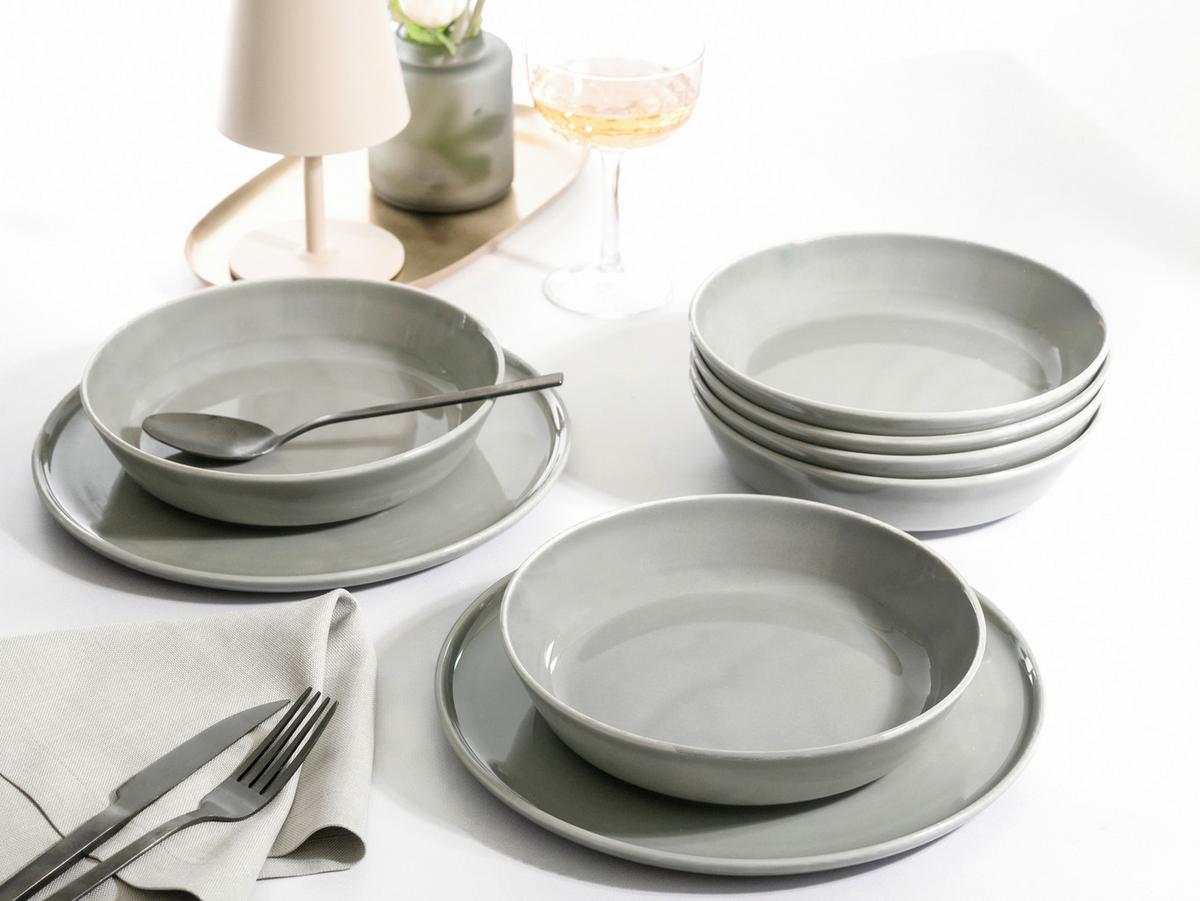 Kombinirani Servis Chef Collection, 30-Delni - svetlo siva, Basics, keramika - Creatable