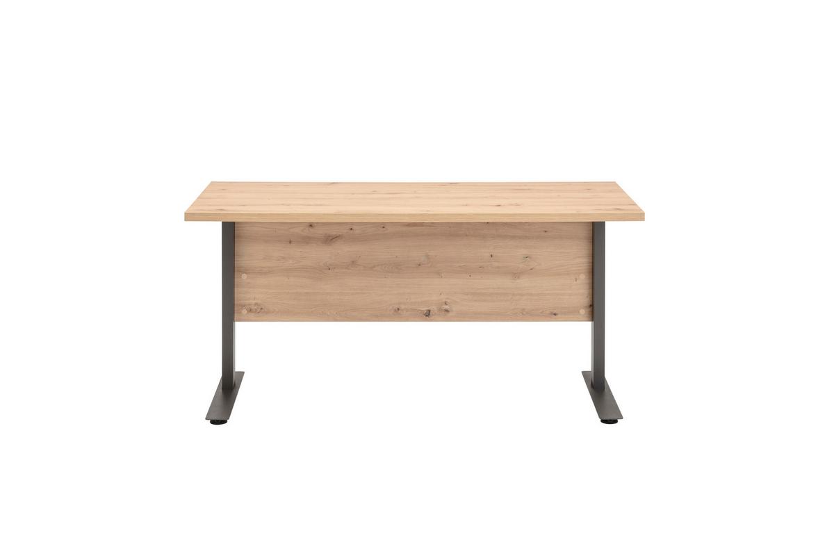 Radni Stol Pronto - antracit, Moderno, drvni materijal/metal (150/80/76cm) - Modern Living