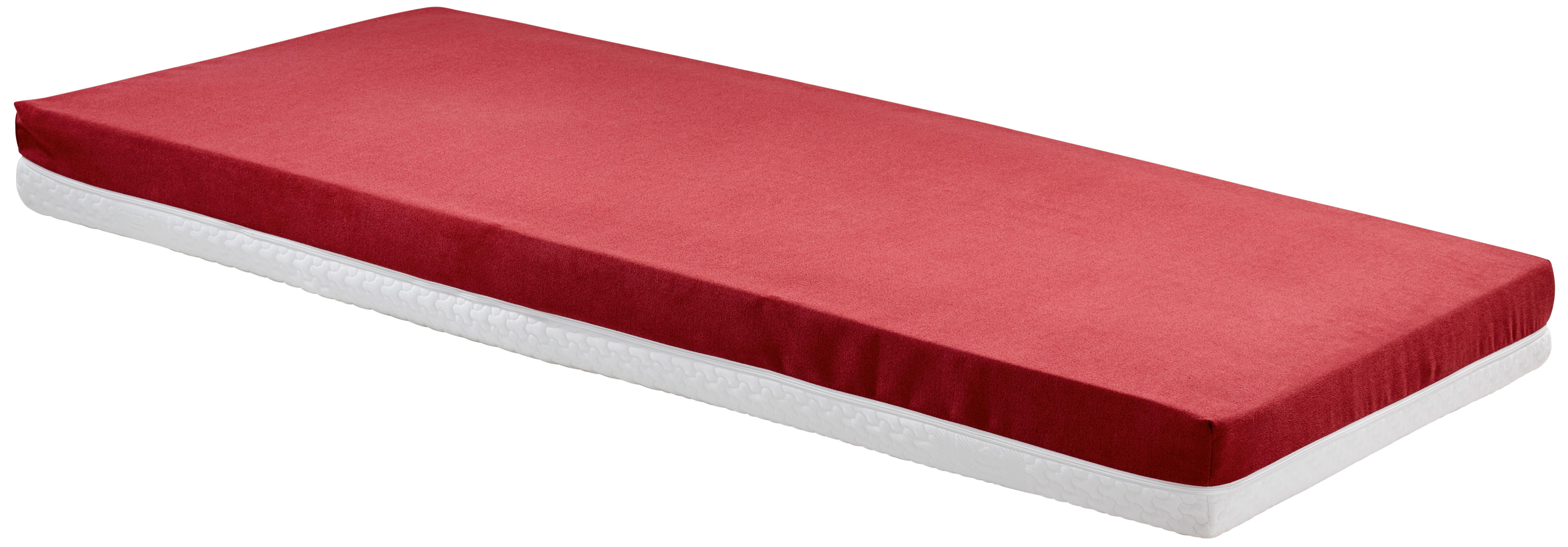 Madrac S Džep. Opruž. Jezgrom Enjoy - Mia - bijela/crvena, tekstil (90/200cm) - Primatex