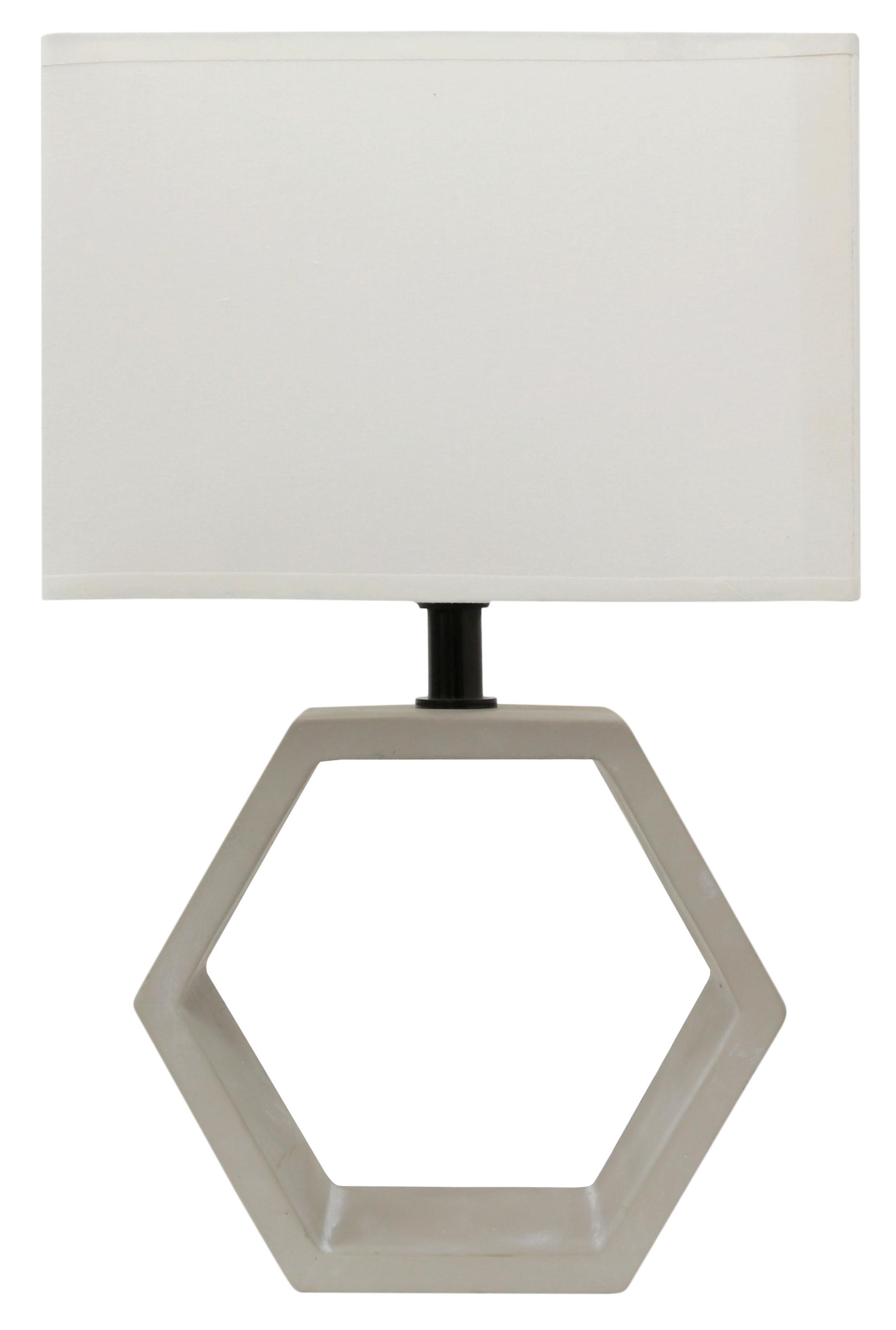 Svjetiljka Stolna 41-68545 - bež, Design, kamen/tekstil (22.5/22.5/35cm)