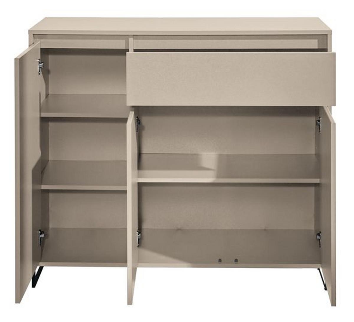 Comodă COLOGNE - cașmir, Design, material pe bază de lemn (118/103/38cm) - Modern Living