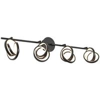 Led Spotlámpa Rundi - fekete, Modern, műanyag/fém (83/12/18cm) - Modern Living
