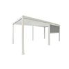 PERGOLA-ROLLO MIRADOR ZUBEHÖR WEISS - Weiß/Grau, MODERN, Textil/Metall (400/250/10cm) - Gardenson