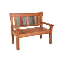 Gartenbank Timor Teak - Braun, Basics, Holz (120/95/64cm) - Gardenson
