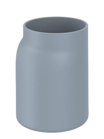 Zahnputzbecher Naime in Grau - Grau, Modern, Kunststoff (8/11/7,1cm) - Premium Living