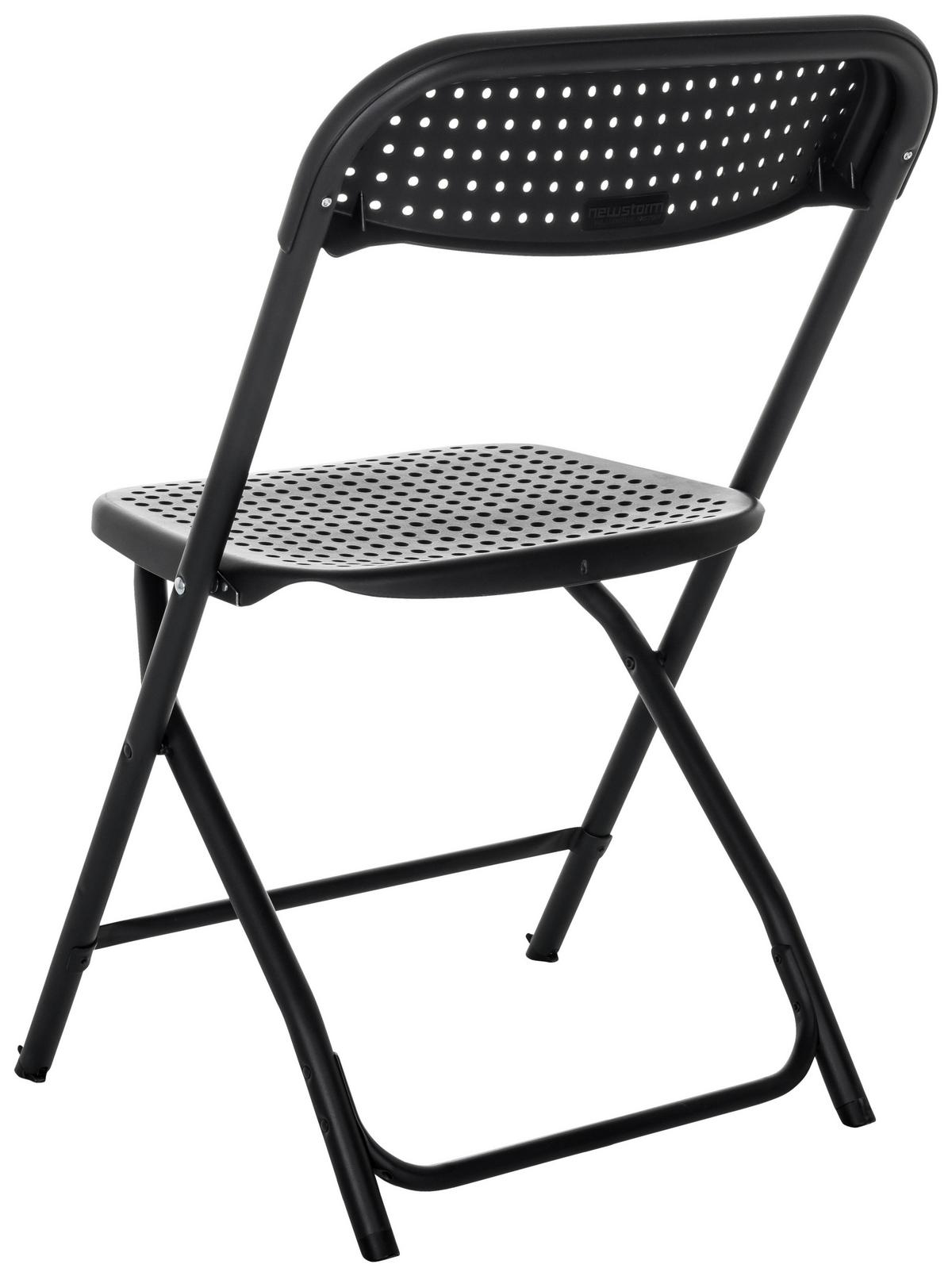 Zložljiv Stol Tudela Xxl Pro, Črna - črna, Basics, umetna masa (51/80/52cm) - MID.YOU