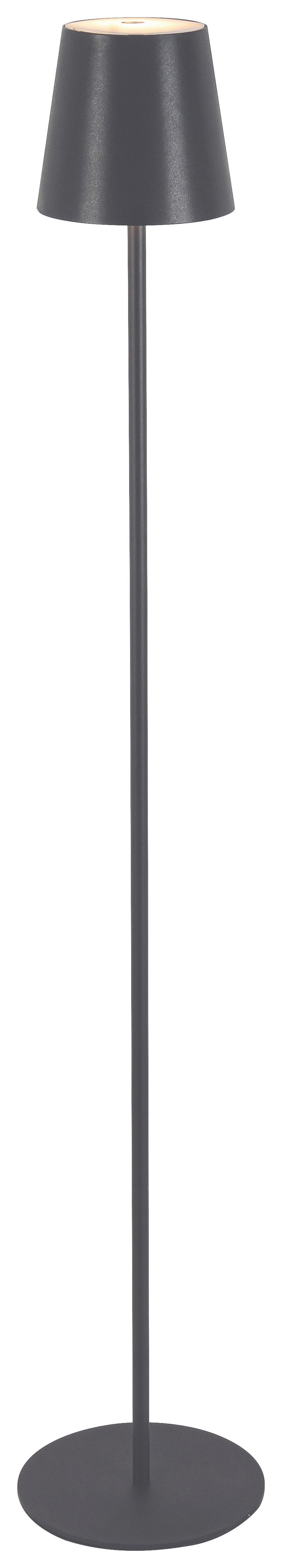 LED Állólámpa Ausi - antracit, Modern, műanyag/fém (22/130cm) - Modern Living