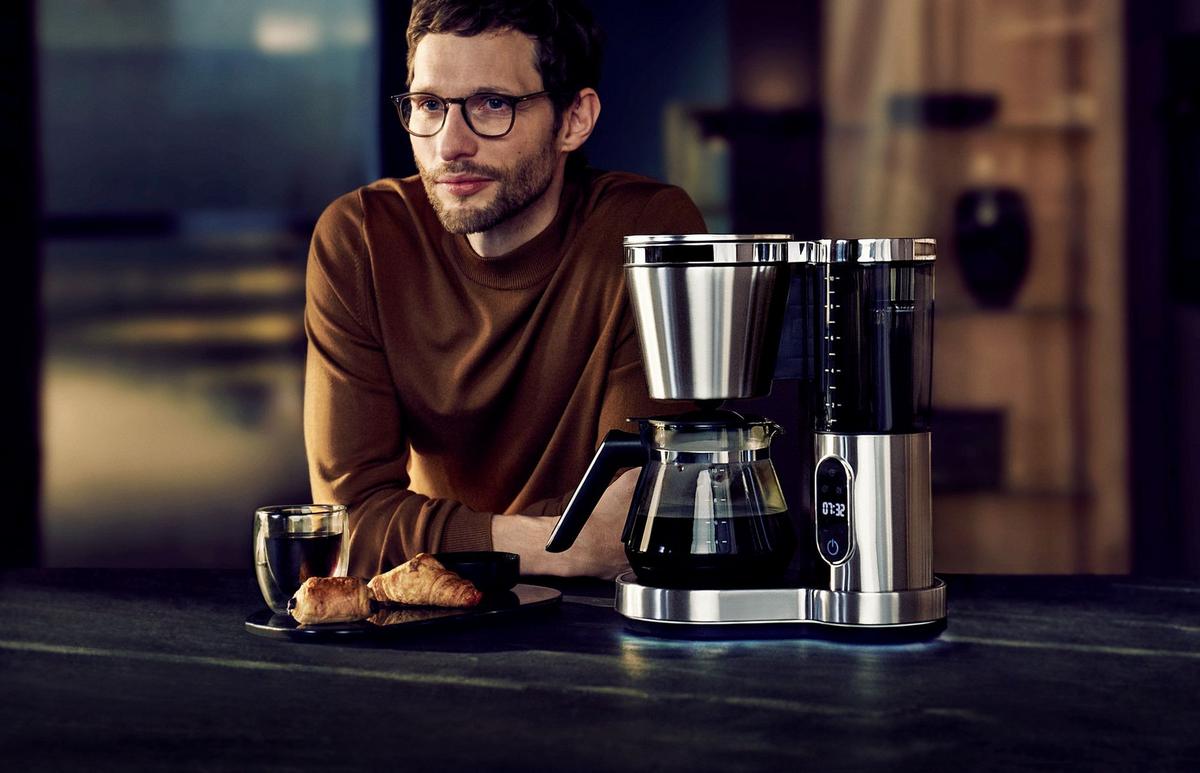 EKSPRES PRZELEWOWY 0412320011 WMF - kolor stalowy/czarny, Basics, tworzywo sztuczne/metal (33,8cm) - WMF