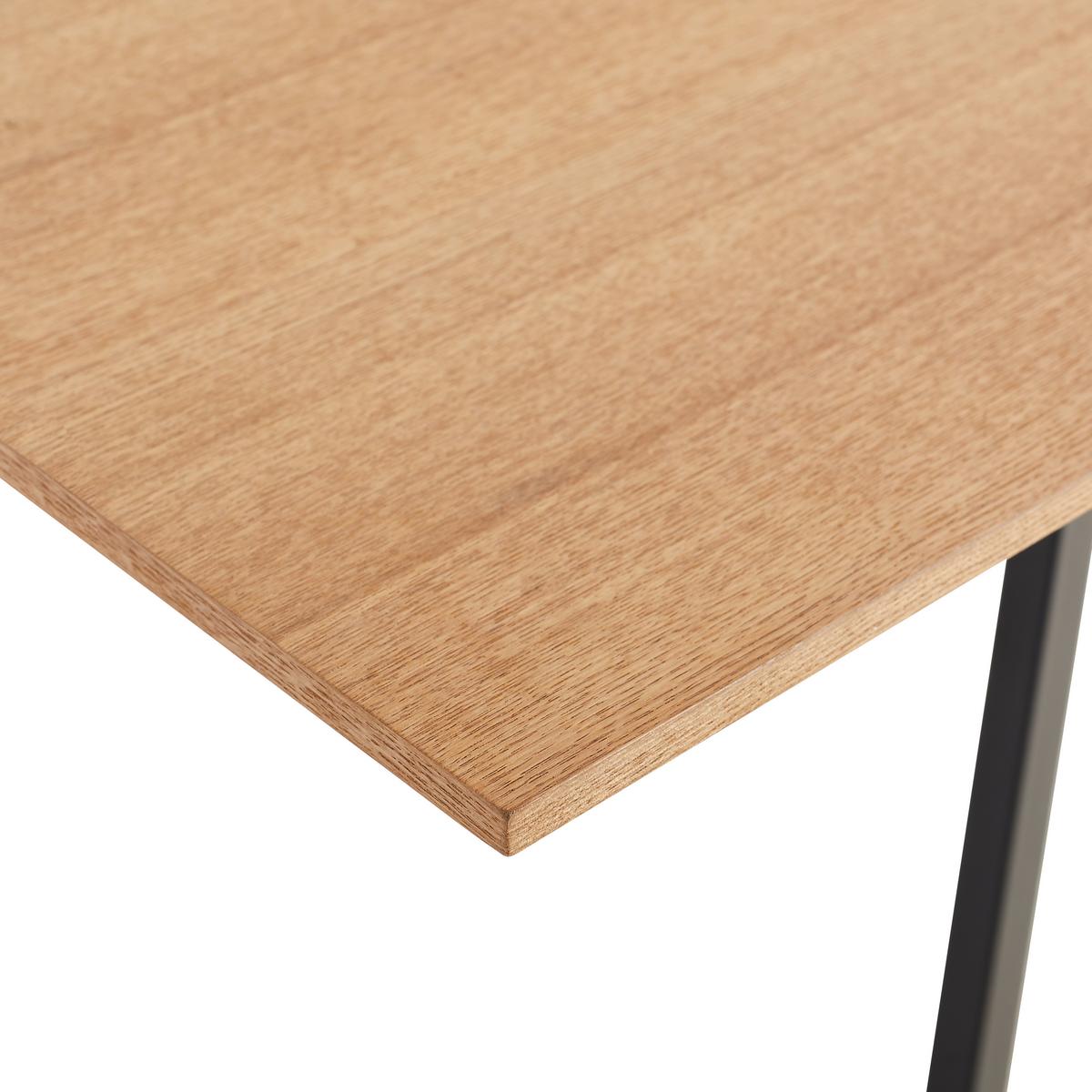 Raztegljiva Jedilna Miza Track, 160-200 X 90 Cm - črna/naravne barve, Moderno, kovina/leseni material (160-200/90/75cm) - Modern Living
