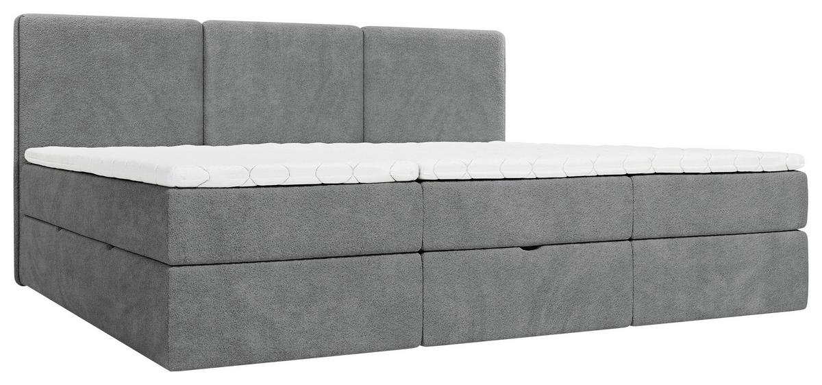 Familienbett Domino Combo II Dunkelgrau ca. 270x200cm - Dunkelgrau/Schwarz, MODERN, Holz/Holzwerkstoff (270/200cm) - MID.YOU