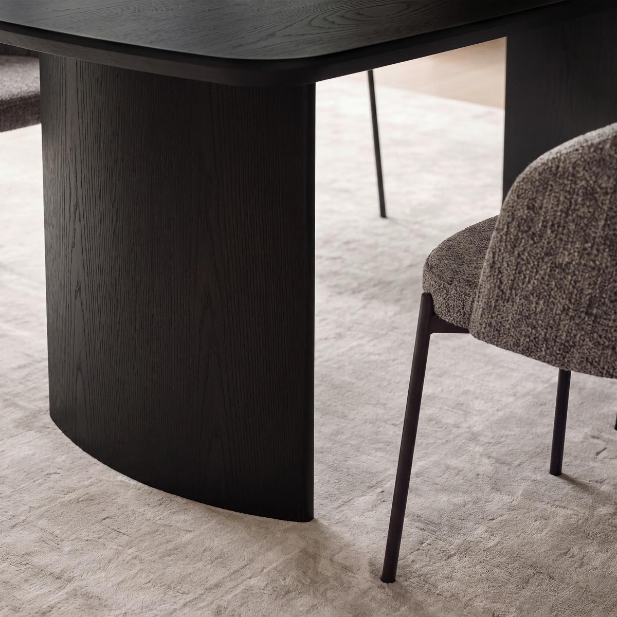 Esstisch Charlie Schwarz - Schwarz, MODERN, Holz/Holzwerkstoff (200/76/100cm) - Bessagi Home
