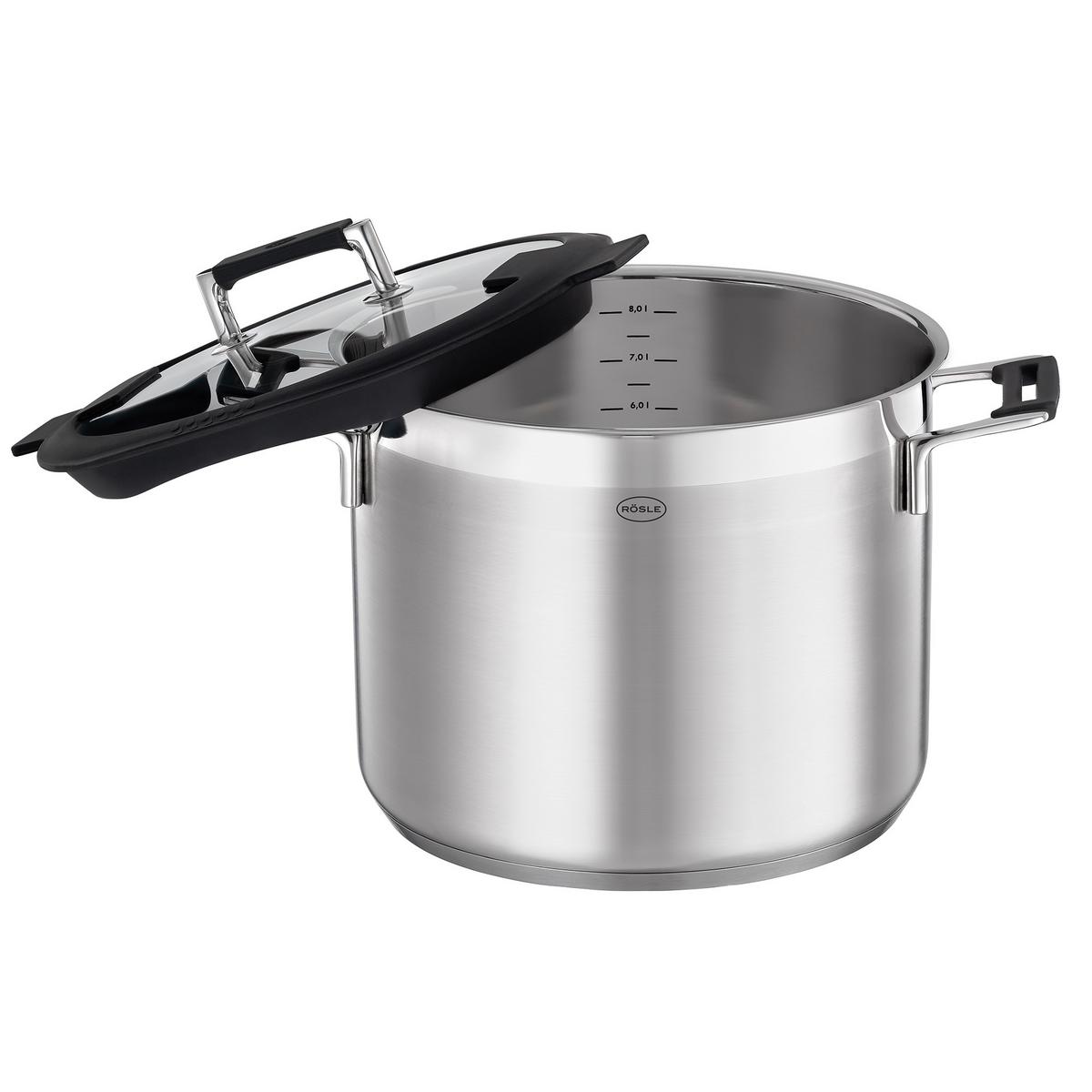 GARNEK 91963 RÖSLE - kolor stalowy/przezroczysty, Basics, metal (27cm) - Rösle