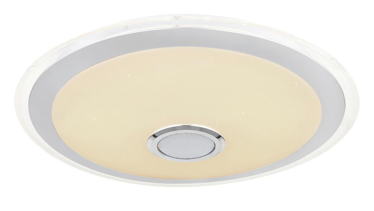 Stropna Led-svetilka Dunny, S Sijalko - barve kroma/srebrne barve, Konvencionalno, kovina/umetna masa (43/10,5cm) - Globo