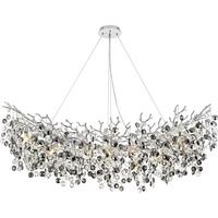 LAMPA WISZĄCA IPSWICH *SBN* - kolor chromowy, Lifestyle, metal/szkło (120/44/150cm) - Novel