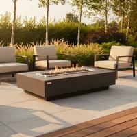 Feuerstelle Hampton Dunkelgrau - Dunkelgrau, KONVENTIONELL, Stein/Metall (35/35/142cm) - Gardenson