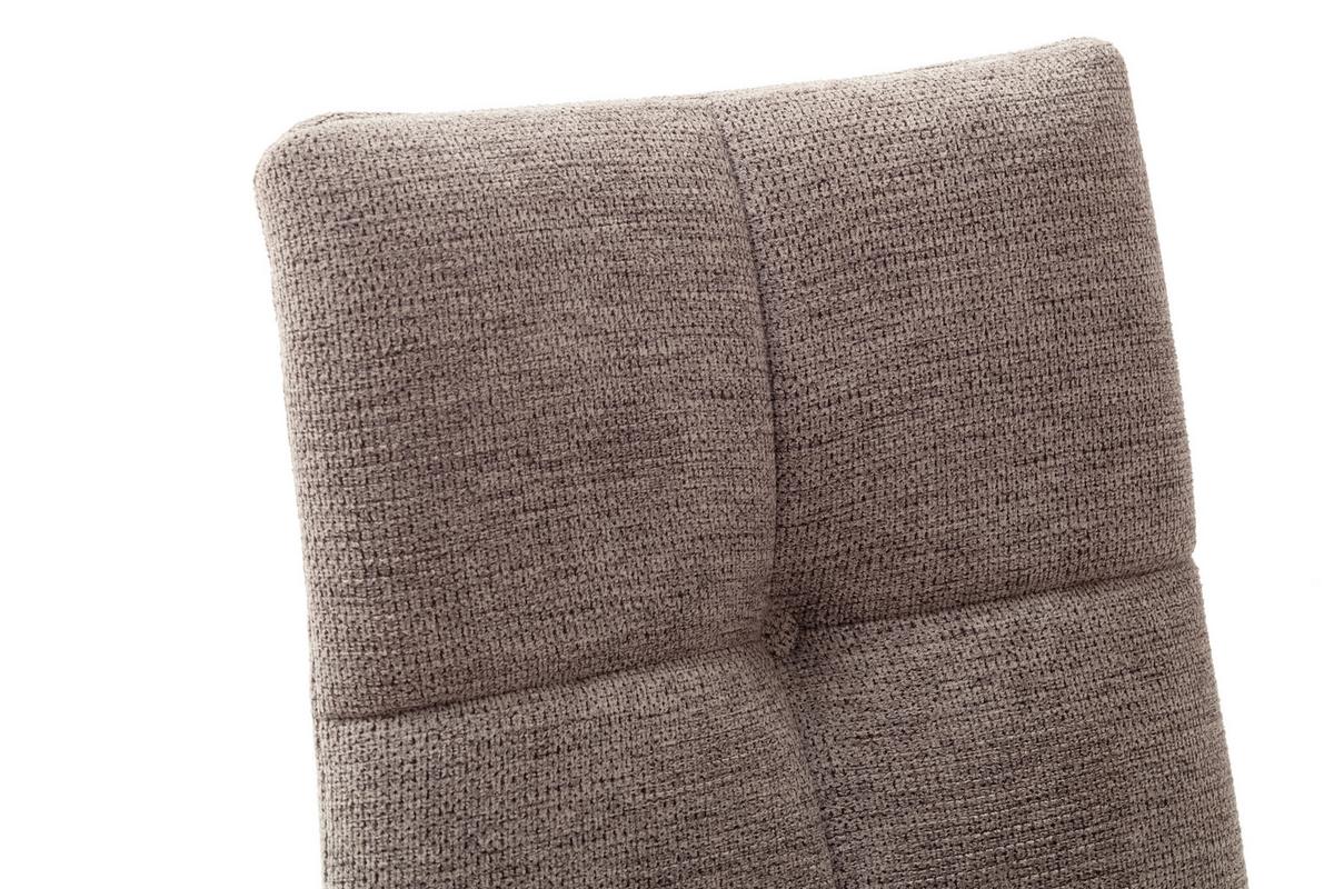 KRZESŁO KLAIPEDA - kolor dębowy/cappuccino, Design, drewno/tkanina (43/84/55cm) - Livetastic