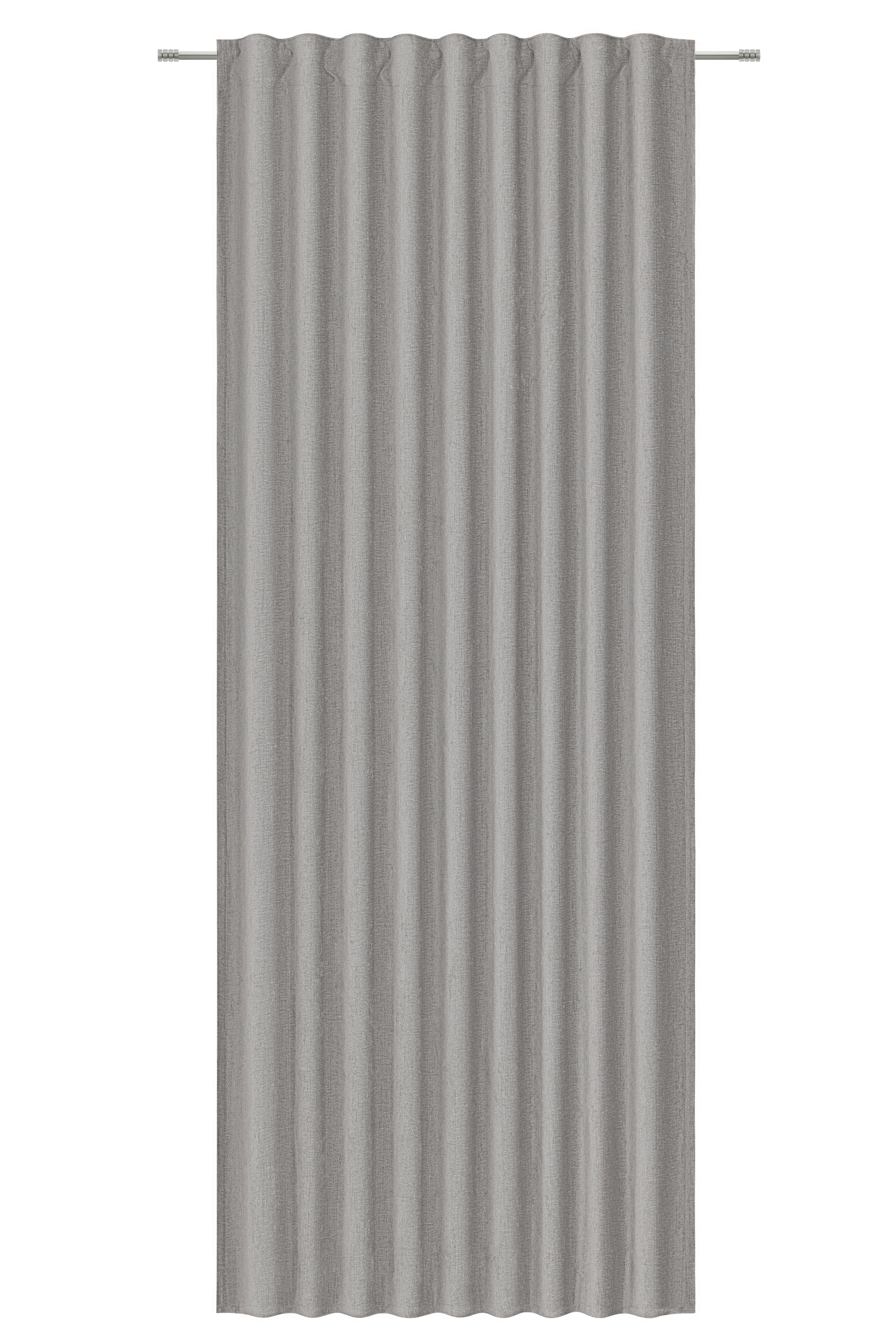 ZASŁONA GOTOWA SURA - szary, Basics, tkanina (140/245cm) - Esposa