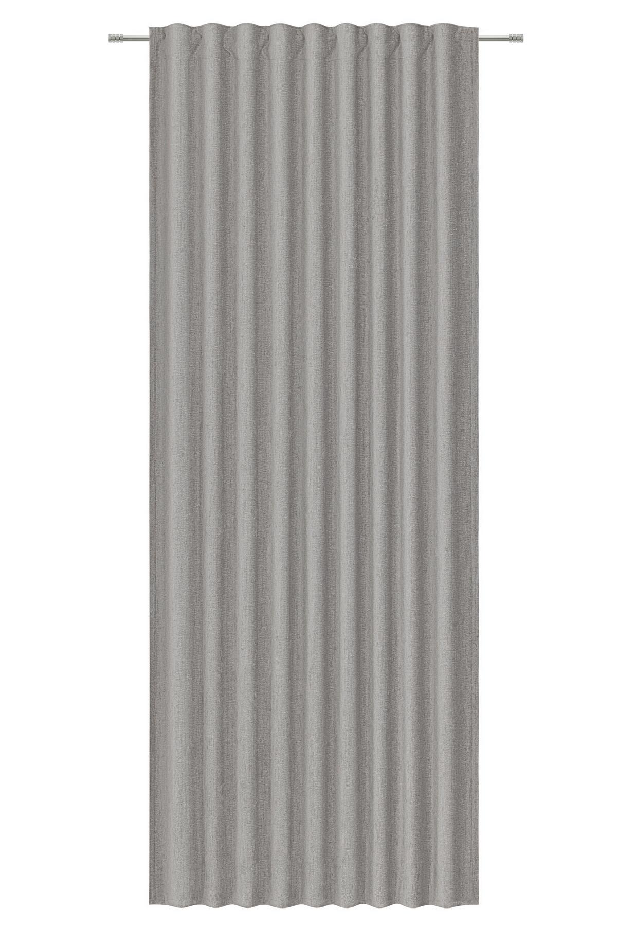 ZASŁONA GOTOWA SURA - szary, Basics, tkanina (140/245cm) - Esposa