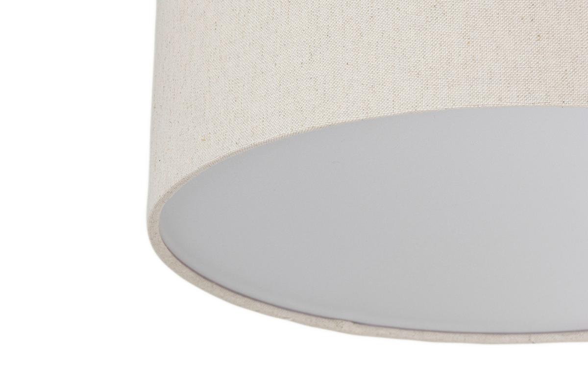 LAMPA SUFITOWA ANNABELL - kolor naturalny/biały, Design, tworzywo sztuczne/metal (37/13cm) - Novel