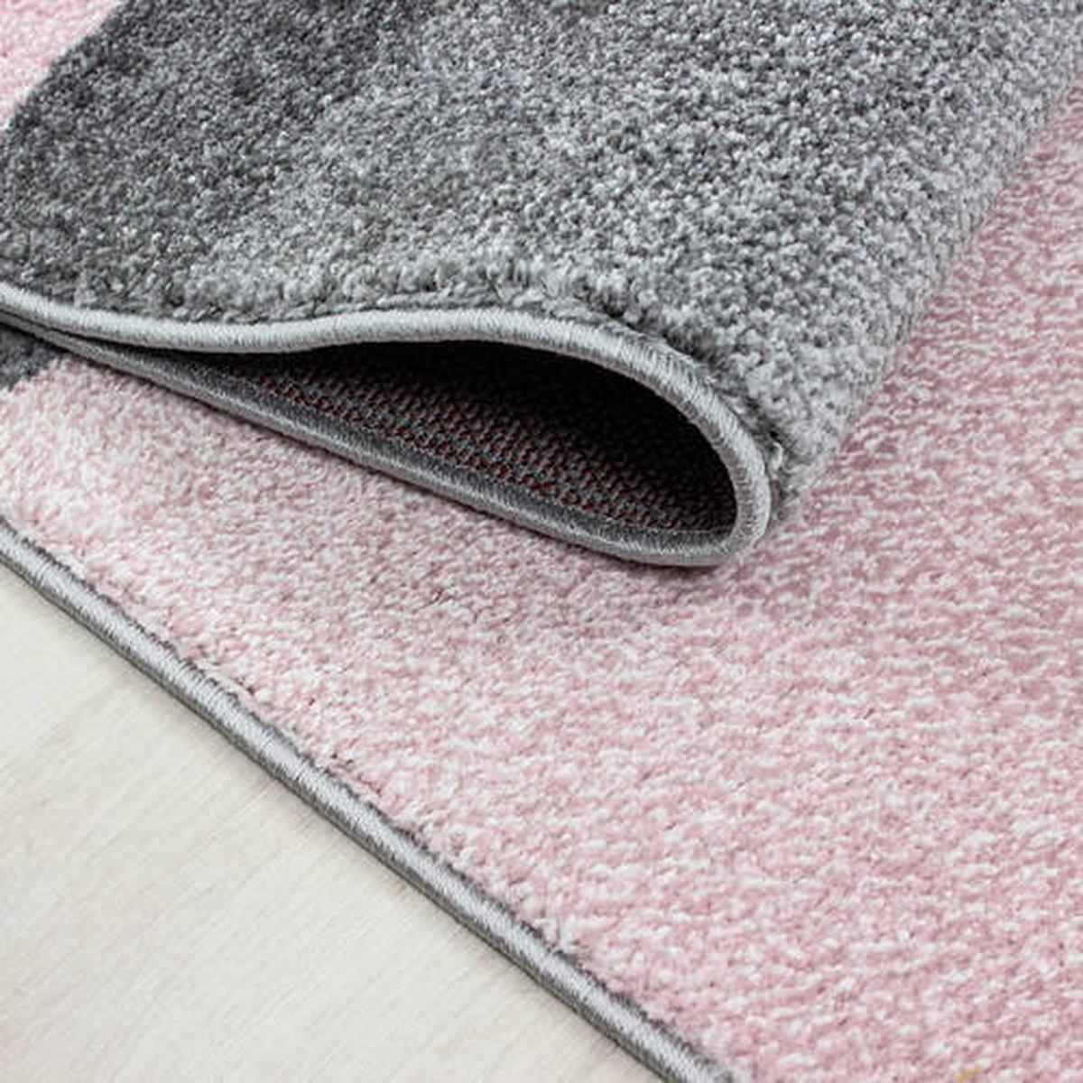 Webteppich Lucca Pink ca. 80x250cm - Pink, Trend, Textil (80/250cm) - Novel