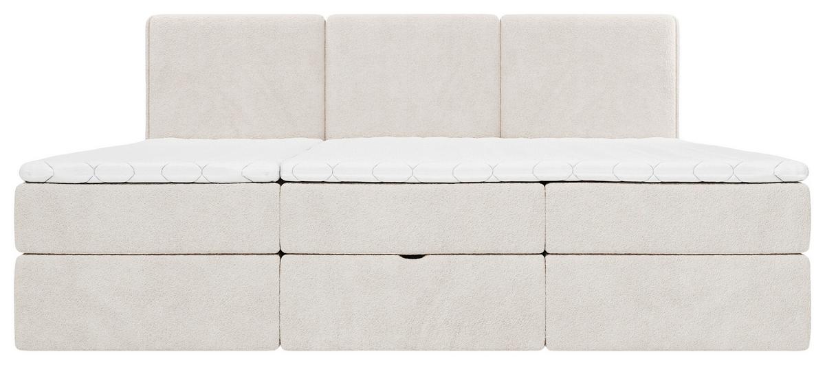 Familienbett Domino Combo II Creme ca. 270x200cm - Creme/Schwarz, MODERN, Holz/Holzwerkstoff (270/200cm) - MID.YOU