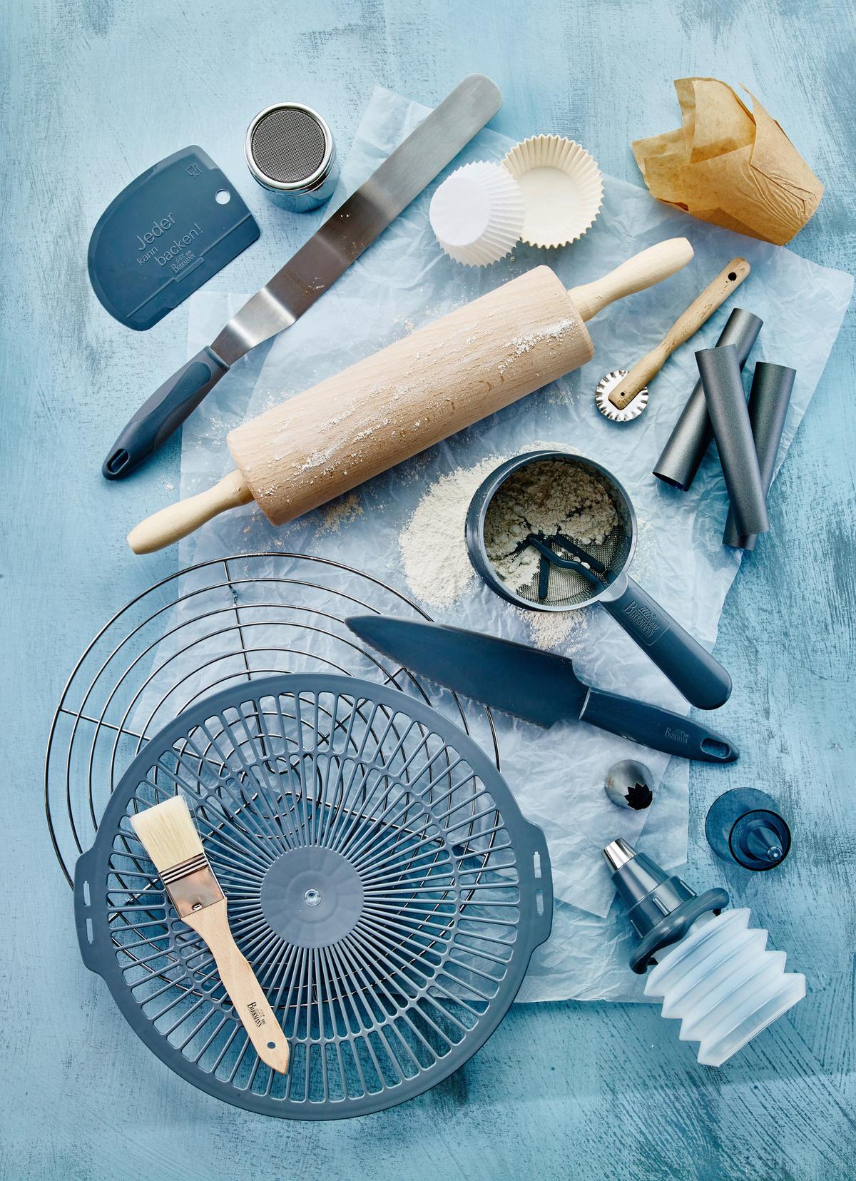 WAŁEK DO CIASTA 340527 - kolor bukowy, Basics, drewno (25/7/7cm) - Birkmann