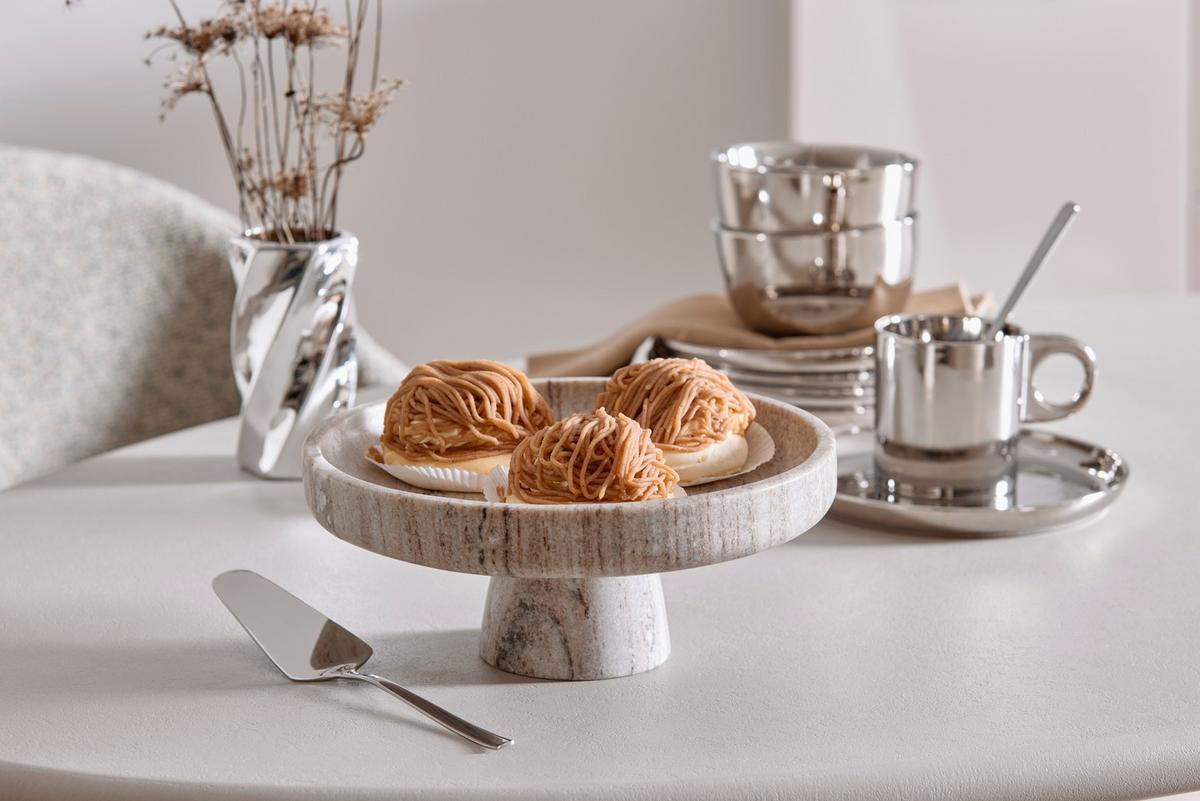 Kaffeebecher Shiny Silver Silberfarben ca. 400ml - Silberfarben, MODERN, Keramik (14/9/10cm) - Mömax