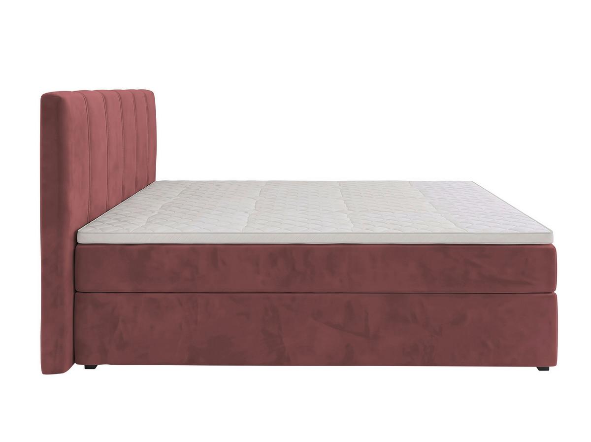 Boxbett Dana Rot ca. 140x200cm - Rot/Schwarz, Kunststoff/Textil (140/200cm) - Based