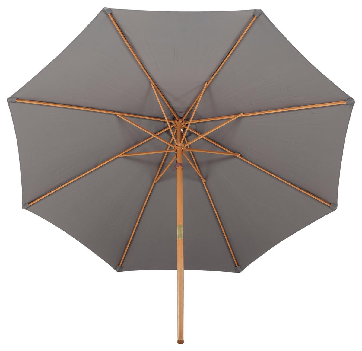 SONNENSCHIRM IXOS - Grau, KONVENTIONELL, Holz/Textil (300/244cm) - Gardenson