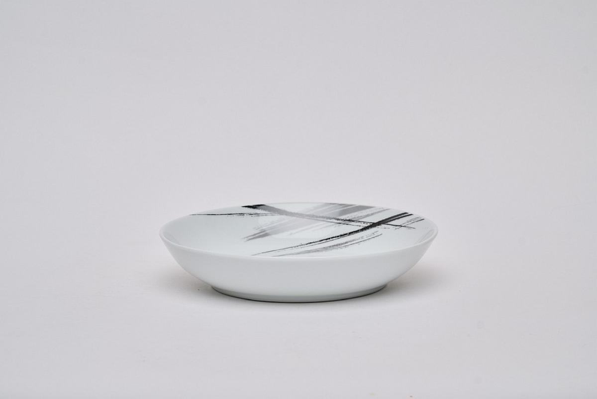 SERWIS OBIADOWO-ŚNIADANIOWY ROMA - czarny/biały, Basics, ceramika - Novel