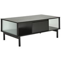 STOLIK KAWOWY NORDIC - czarny, Design, materiał drewnopochodny/drewno (110/42/60cm) - MID.YOU