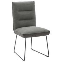 KRZESŁO ABANO - czarny/ciemnoszary, Design, metal/tkanina (49/93/59cm) - Dieter Knoll