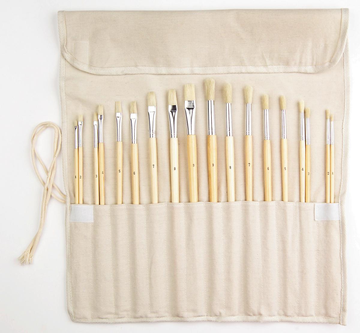 Pinselset SIGRID 18-teilig - Konventionell, Holz/Metall (40/36cm) - Modern Living