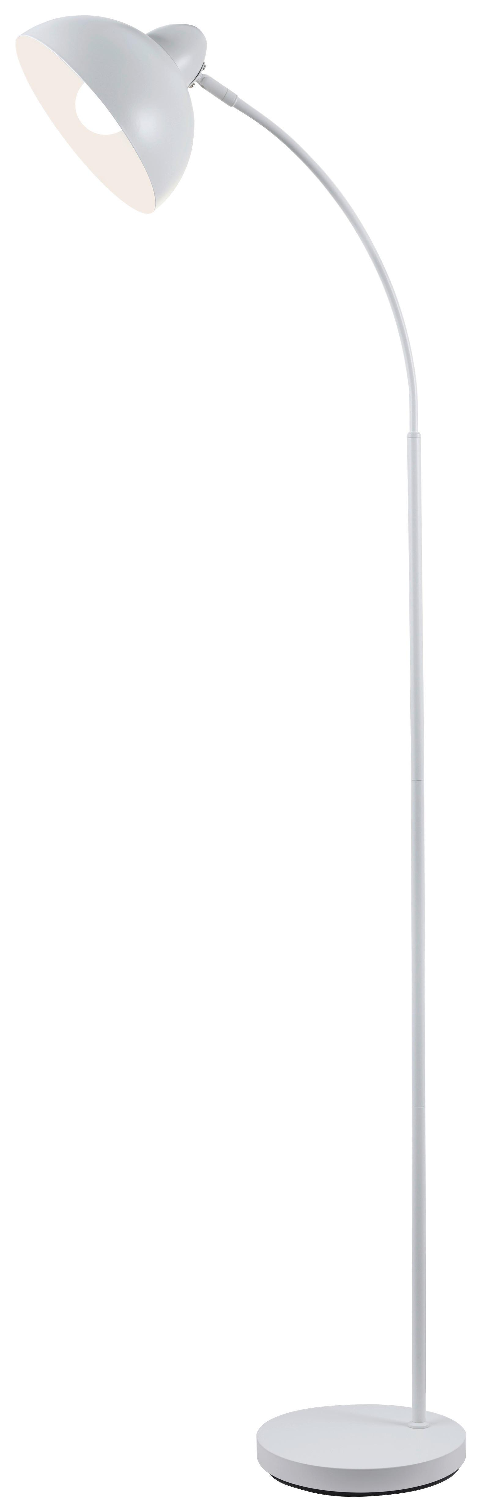 Stehleuchte Gut Weiß max. 25 Watt - Weiß, MODERN, Metall (55/24/155cm)