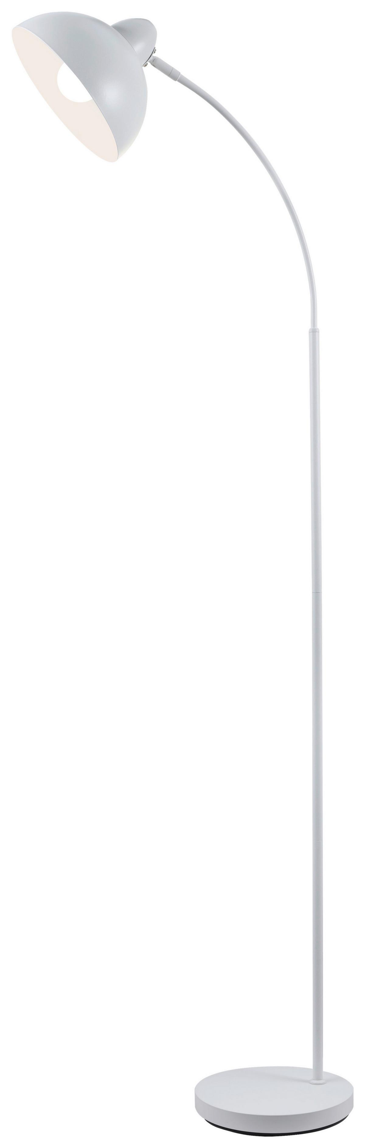 Stehleuchte Gut Weiß max. 25 Watt - Weiß, MODERN, Metall (55/24/155cm)