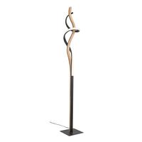 LAMPA STOJĄCA LED 141632 SILVRETTA *WW* - czarny, Natur, metal/drewno (20/20/150cm) - Waldwelt
