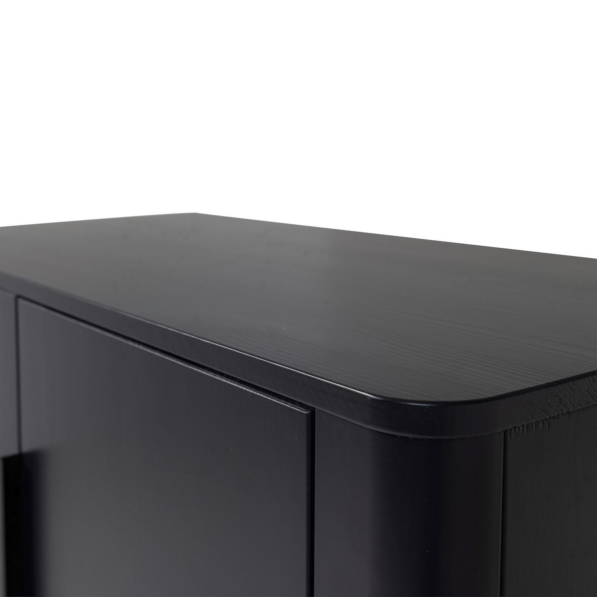 Schuhschrank Gunnar Schwarz B: 85 cm - Schwarz, Design, Holz/Metall (85/135/39cm) - Livetastic