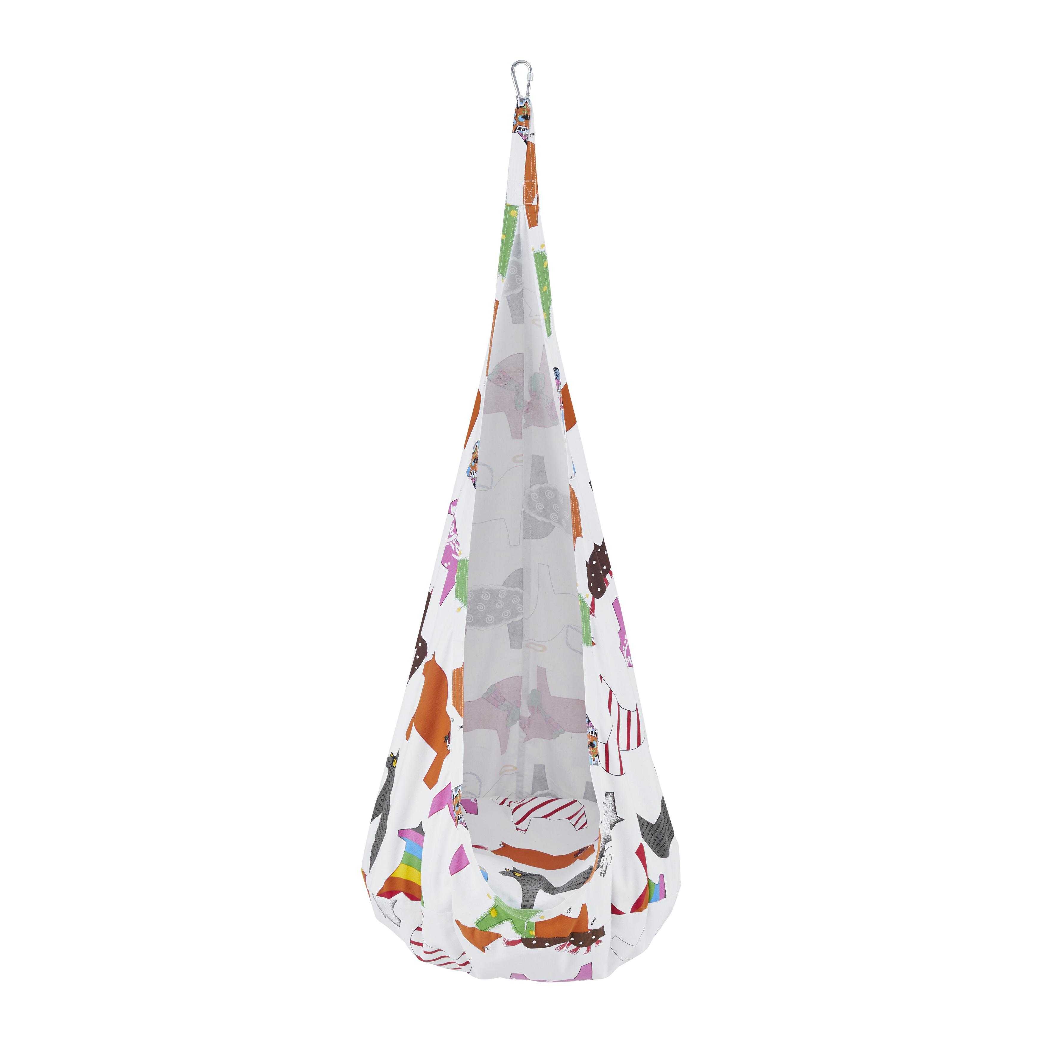 Hängehöhle "Pooh", bunt, mit Kissen - Multicolor/Weiß, MODERN, Textil (70/150/70cm) - Bessagi Kids