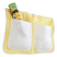 Betttasche "Stofftasche", gelb/weiß - Gelb/Weiß, KONVENTIONELL, Textil (56/32/2cm) - MID.YOU