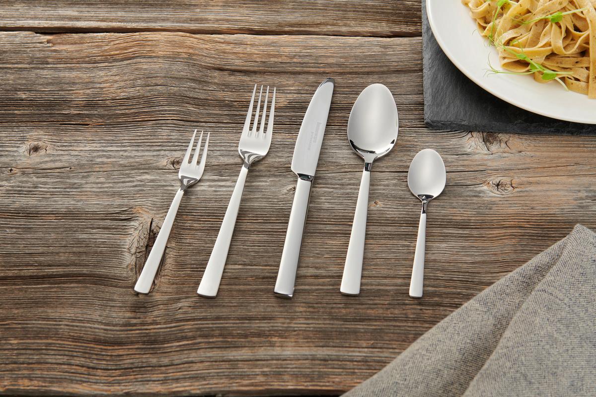 ZESTAW SZTUĆCÓW BELGRAD - kolor stalowy, Basics, metal - Homeware Profession.