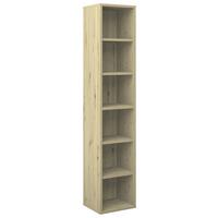 Regal Big Profi Office - Schwarz/Eiche Artisan, Modern, Holzwerkstoff/Kunststoff (44/218/40cm) - Mömax