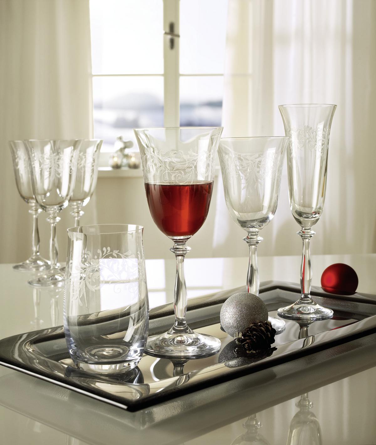 KOMPLET SZKŁA STOŁOWEGO 107 013 101 - przejrzysty, Trend, szkło (0,35l) - Novel