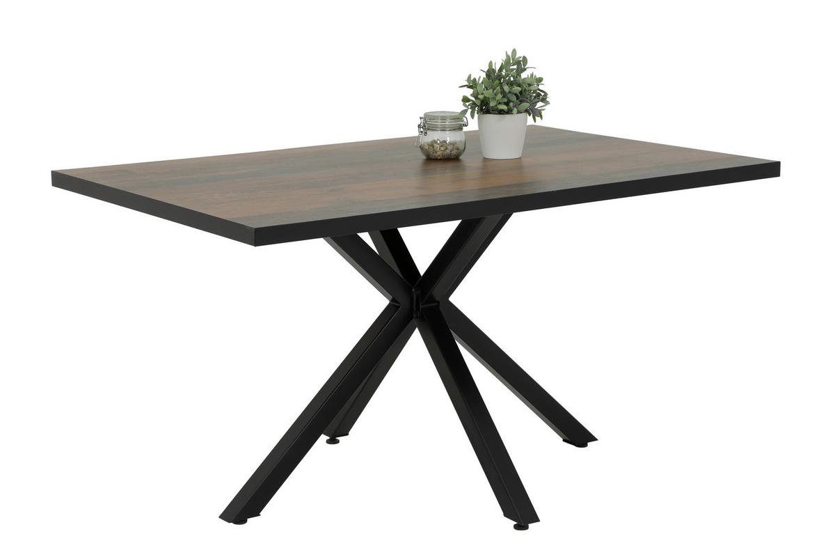 TISCHGRUPPE CLEO I G - Anthrazit/Eiche Artisan, MODERN, Holzwerkstoff/Textil (140/76/90cm) - MID.YOU