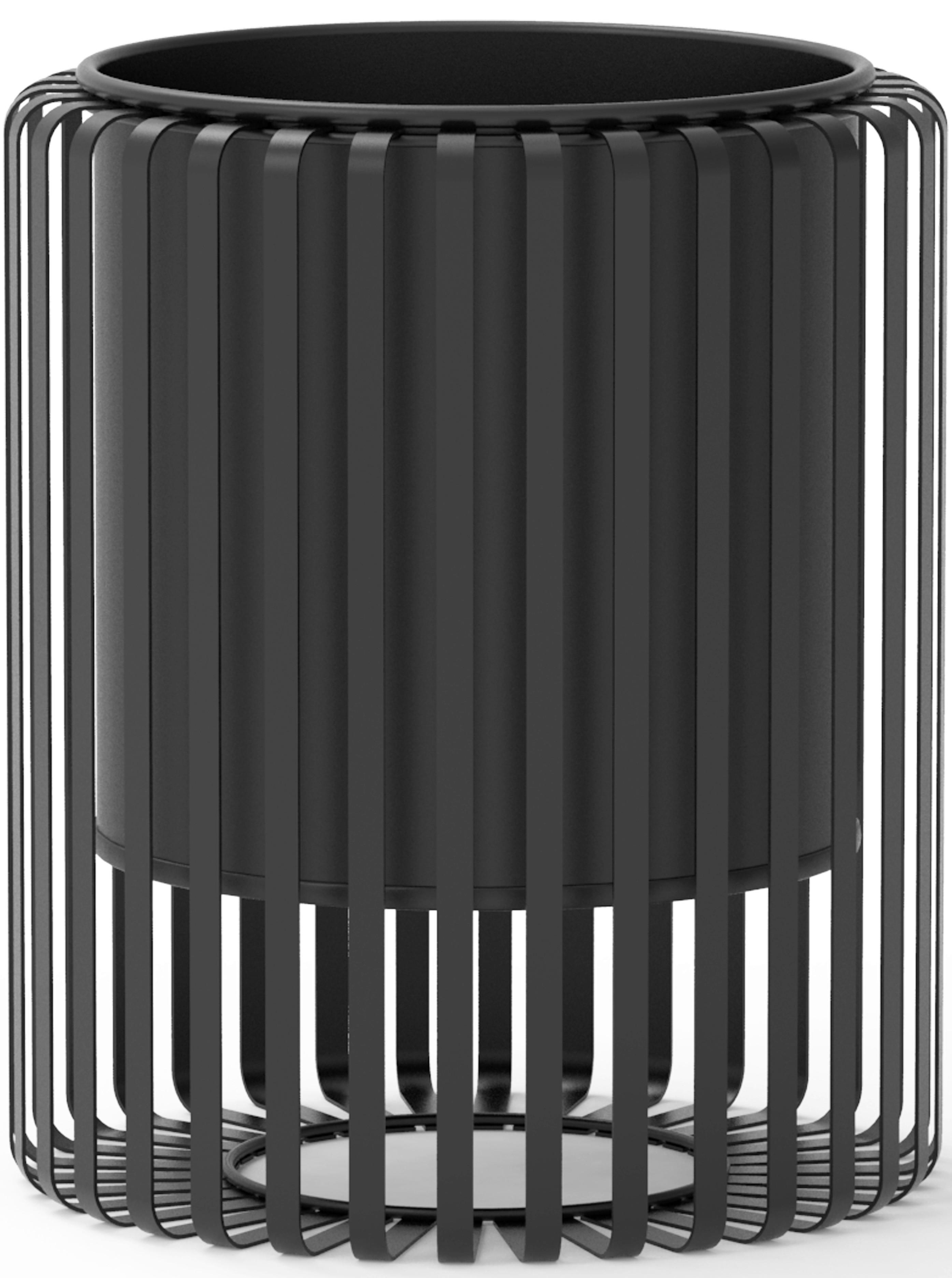 PFLANZTOPF RIO - Schwarz, Metall (22,8cm) - Mömax