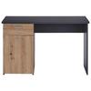 Pisalna Miza Simon Antracit, Barva Hrasta - barve aluminija/antracit, Moderno, umetna masa/leseni material (120/75,5/60cm) - Mömax