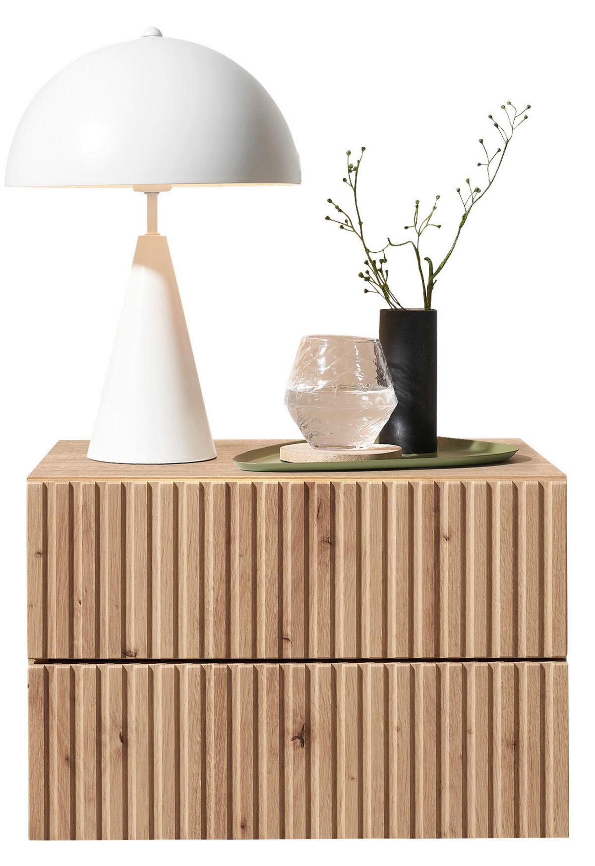 SZAFKA NOCNA TABONI - dąb artisan, Konventionell, materiał drewnopochodny (42/28/30cm) - Boxxx