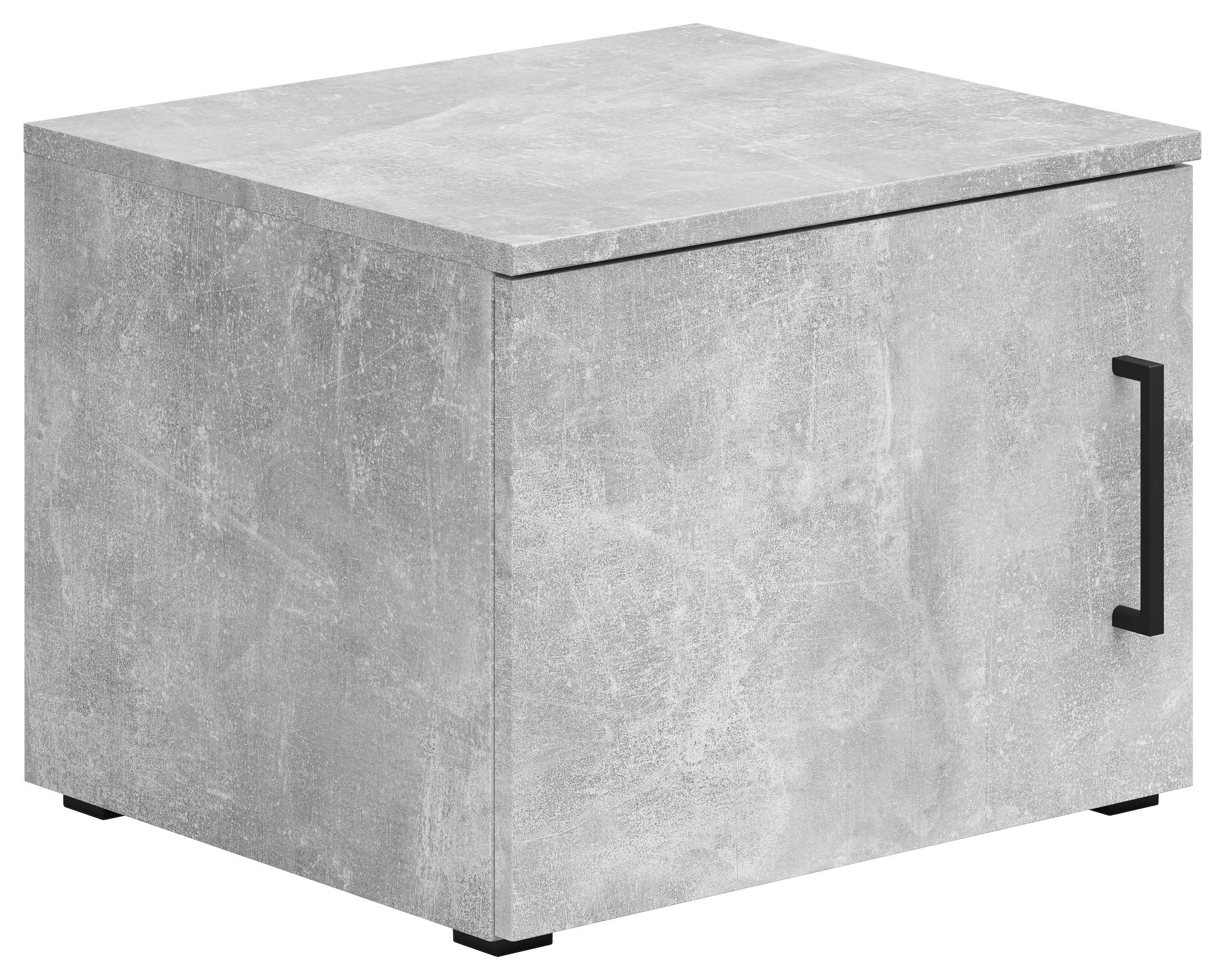 Aufsatzschrank Multistauraum Grau - Schwarz/Grau, MODERN, Holzwerkstoff/Kunststoff (45/35/40cm) - Mömax