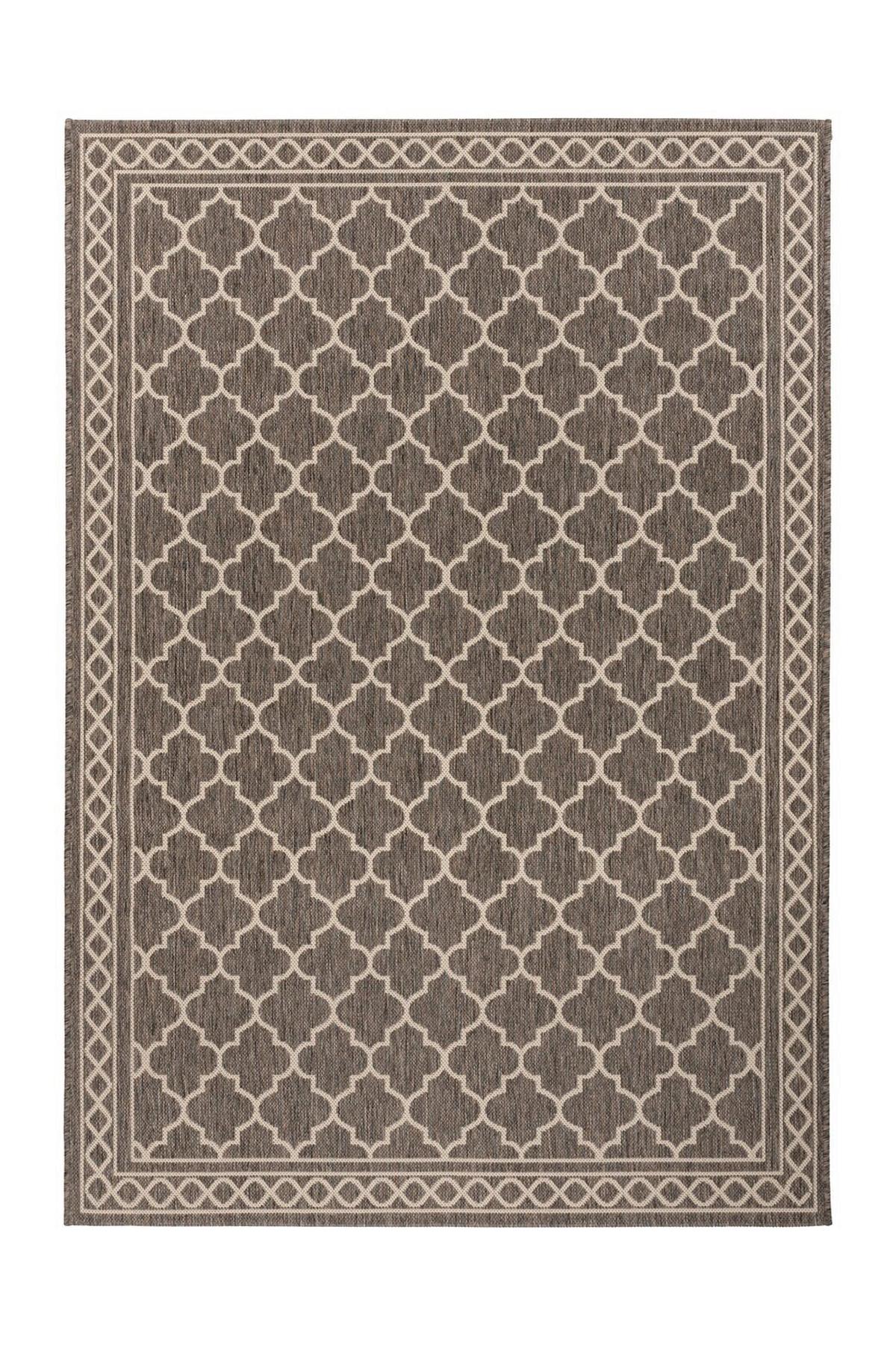 FLACHWEBETEPPICH SPLASH 300 BRAUN / CREME - Creme/Braun, Konventionell, Textil (200/290cm) - Kayoom